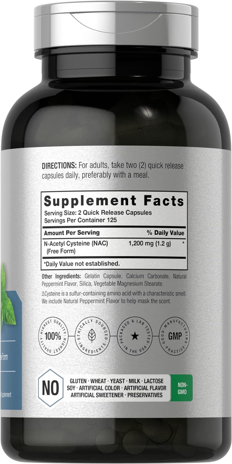NAC 1200mg | 250 Capsules