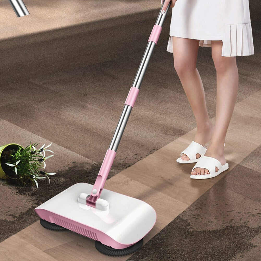 Hand Push Sweeper Household Broom Dustpan